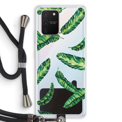 Lange bladeren: Samsung Galaxy S10 Lite Transparant Hoesje met koord