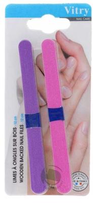 Vitry Nail Care Wooden Backed Nail Files 12cm Vijl Ref.86 6Stuks Vitry Nail Care Wooden Backed Nail Files 12cm Vijl Ref.86 6Stuks