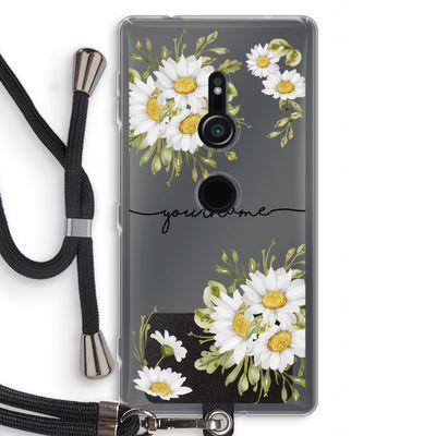 Daisies: Sony Xperia XZ2 Transparant Hoesje met koord