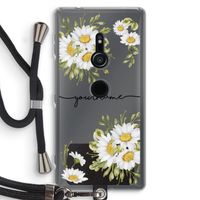 Daisies: Sony Xperia XZ2 Transparant Hoesje met koord