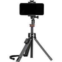 JOBY GripTight™ PRO TelePod™ Tripod 1/4 inch Werkhoogte: 20.8 - 63.5 cm Zwart Voor smartphones en GoPro, Incl. smartphonehouder