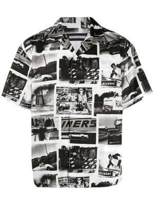 Neighborhood x Osamu Nagahama chemise à imprimé photographique - Gris