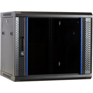 DSI 9U wandkast met glazen deur - DS6409 server rack 600 x 450 x 500mm