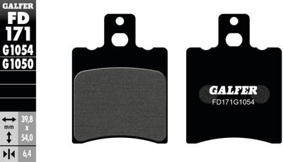 GALFER Brake pad fd171 g1054 organic