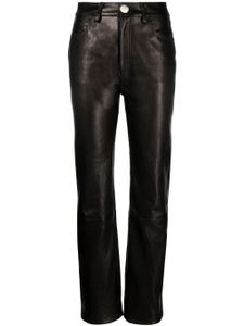 KHAITE pantalon The Danielle en cuir - Noir