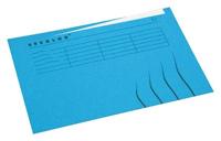 Vouwmap secolor tabrand a4 recy karton 250gr bl | 25 stuks