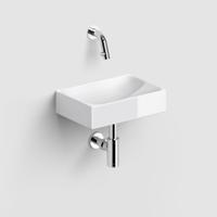 Fonteinset Clou Vale Incl. Toebehoren 7x28 cm Glanzend Wit Clou