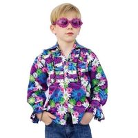 Disco bloemen blouse voor kids - thumbnail