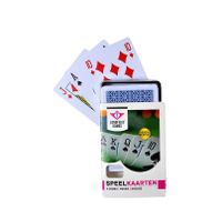 1x Speelkaarten plastic poker/bridge/kaartspel in bewaar box   - - thumbnail