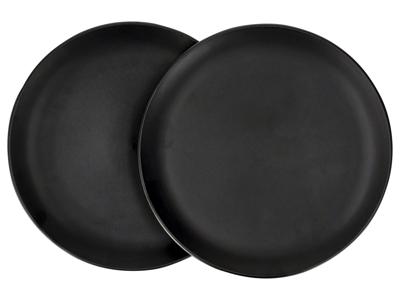 SILVERCREST Set van 2 borden, kommen of bekers (Bordenset, Zwart)