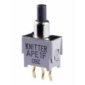 Knitter-Switch APE 1F APE 1F Druktoets 48 V DC/AC 0.05 A 1x aan/(aan) Moment (l x b) 9.5 mm x 5 mm 1 stuk(s)