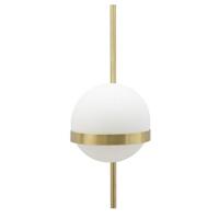 Mauro Ferretti Glamy circle Wandlamp in goud metaal met glazen bol