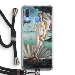 Birth Of Venus: Samsung Galaxy A40 Transparant Hoesje met koord