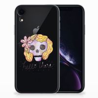 Silicone Back Case Apple iPhone Xr Boho Skull