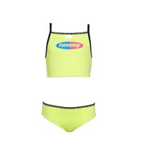 Tommy Hilfiger crop bikini met logo geel - thumbnail