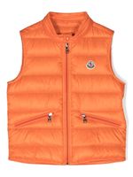 Moncler Enfant gilet matelassé à fermeture zippée - Orange - thumbnail