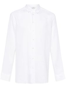 ETRO chemise en lin à broderies Pegaso - Blanc