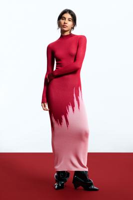 Gebreide jurk Egonlab - RED - XL