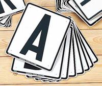 Dressuurletters groot 8 letters 20 x 25cm