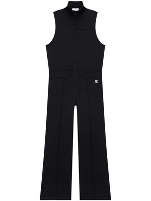 Courrèges combinaison sans manches à col montant - Noir