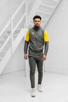 Under Armour Challenger Trainingspak Heren Grijs/Geel - Maat M - Kleur: GeelGrijs | Soccerfanshop