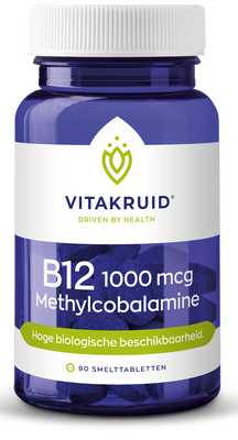Vitakruid B12 1000 mcg Actief Methylcobalamine Vitamine 90