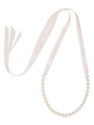 Jennifer Behr collier à perles - Blanc