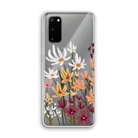 Painted wildflowers: Samsung Galaxy S20 Transparant Hoesje