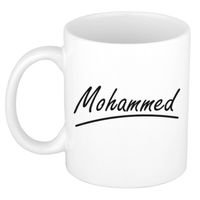 Mohammed voornaam kado beker / mok sierlijke letters - gepersonaliseerde mok met naam - Naam mokken