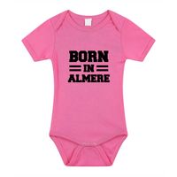 Born in Almere cadeau baby rompertje roze meisjes