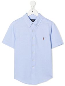 POLO RALPH LAUREN KIDS chemise Oxford à manches courtes - Bleu