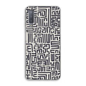 Moroccan Print: Samsung Galaxy A7 (2018) Transparant Hoesje