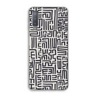 Moroccan Print: Samsung Galaxy A7 (2018) Transparant Hoesje