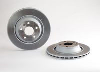 Remschijf COATED DISC LINE BREMBO, Remschijftype: Binnen geventileerd, u.a. für Audi