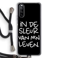 De Sleur: Sony Sony Xperia 10 III Transparant Hoesje met koord