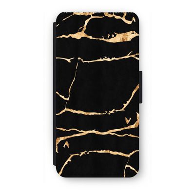 Gouden marmer: iPhone 8 Flip Hoesje