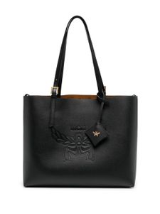 MCM medium Himmel logo-embossed leather bag - Noir