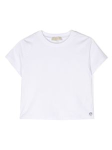 Michael Kors Kids t-shirt en coton mélangé à design plissé - Blanc