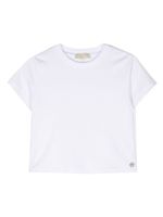 Michael Kors Kids t-shirt en coton mélangé à design plissé - Blanc