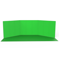 StudioKing panoramische achtergrond green screen fsf-240900pt 240x900cm