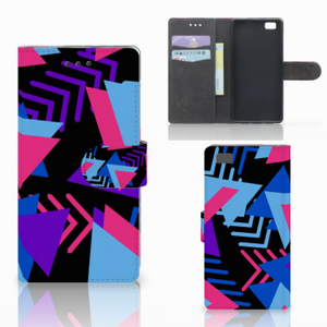 Huawei Ascend P8 Lite Book Case Funky Triangle