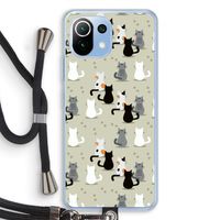 Katten: Xiaomi Mi 11 Lite Transparant Hoesje met koord