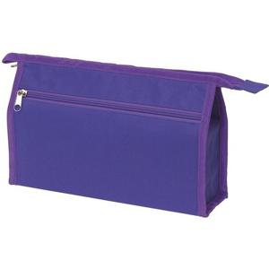 Toilettas/make-up tasje - paars - 28 x 18 cm - kinderen/volwassenen - Reis toilettas/etui