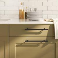 VidaXL Handvatten 5 st 192 mm roestvrij staal zwart