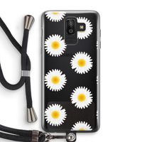 Margrietjes: Samsung Galaxy J8 (2018) Transparant Hoesje met koord