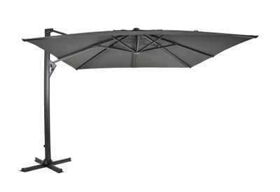 Premium Zweefparasol Taurus Grijs - 3x3m Premium Zweefparasol Taurus Grijs - 3x3m