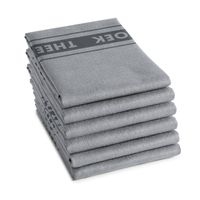 DDDDD Pelle - Theedoek - 60x65 cm - Grey - 6 stuks