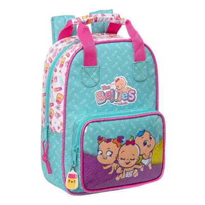 Schoolrugzak The Bellies 20 x 28 x 8 cm Paars Turkoois Wit