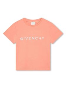 Givenchy Kids t-shirt en coton à logo imprimé - Rose