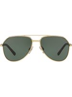 Dolce & Gabbana Eyewear lunettes de soleil à monture aviateur - Vert